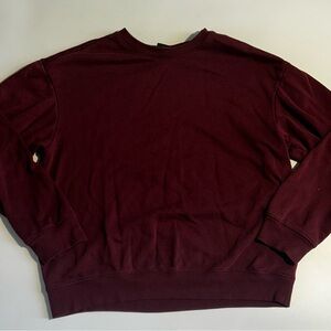 H&M Men's Deep Burgundy Crewneck Sweater